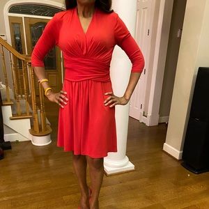 Antonio Melani red wrap dress